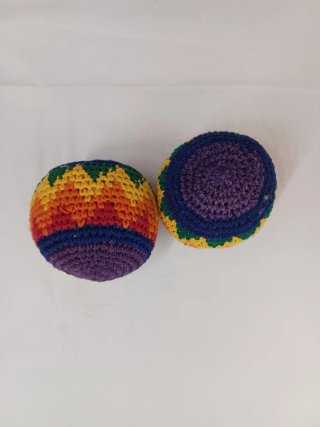Pelotas de malabares de crochet