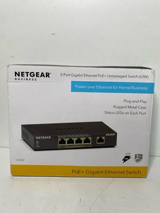 : Switch Gigabit Netgear GS305P 5 Puertos PoE+ 63W
