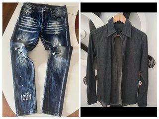 Completo Dsquared2 Jeans tg 50 e Camicia xl Slim