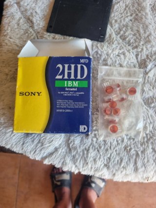 Caja 10 Disquetes Sony 2HD IBM Formatted