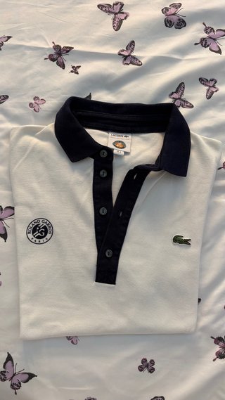 Lacoste x Roland Garros Polo Blanco