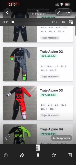 Traje y guantes