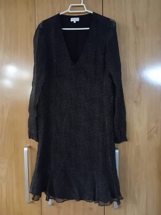 Vestido Claudie Pierlot lunares T40 de seda 100%
