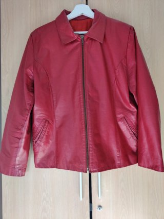 Chaqueta vintage de piel genuina 100% cuero