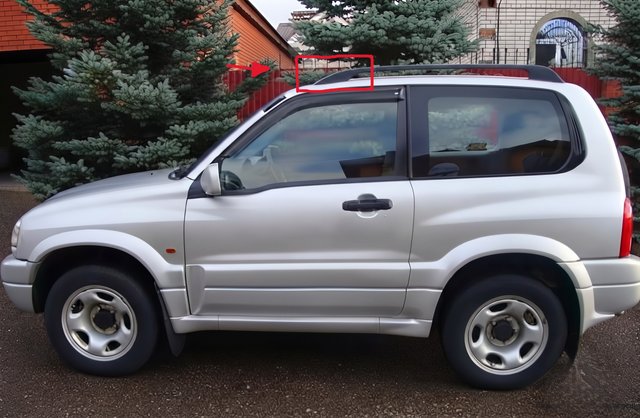 Tapa Raíl Techo Delantero Suzuki Grand Vitara