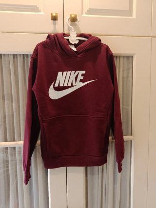 Sudadera Nike burdeos niño Talla M