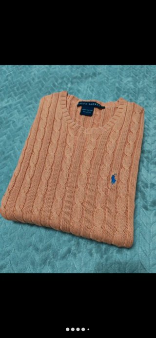 Jersey Polo Ralph Lauren Naranja Trenzado