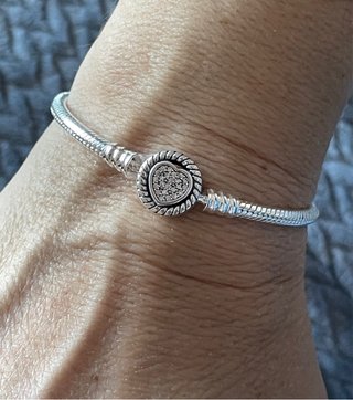 Pulsera Corazón Plata