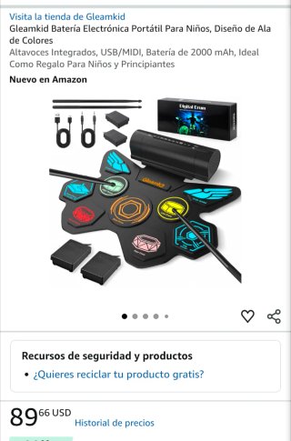Batería Electrónica Portátil Gleamkid