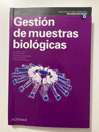 Gestión de muestras biológicas, Sanidad, Módulo...