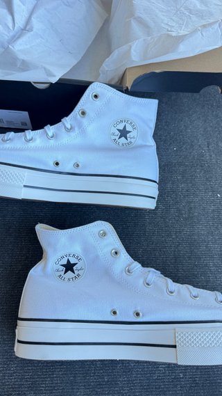 Converse Chuck Taylor All Star Plataforma Blancas.
