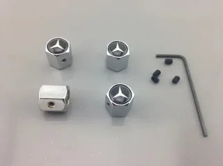 Tapones antirrobo Mercedes negro