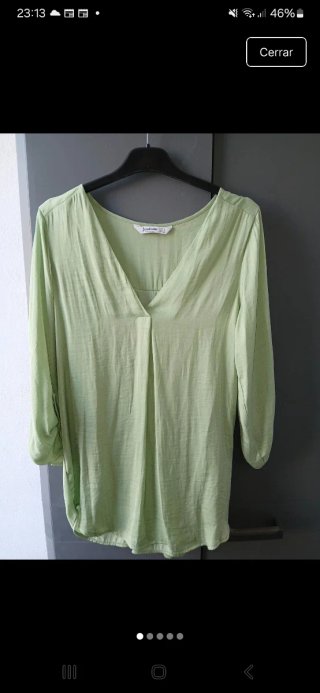 Blusa Stradivarius Verde Talla S