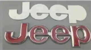 Emblema lateral Jeep rojo