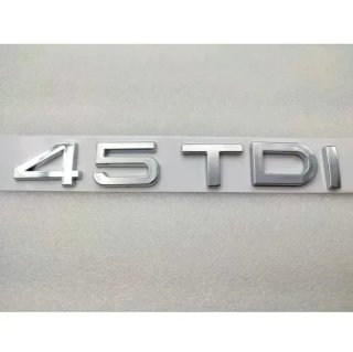 Emblema logo Audi 4.5 TDI plata