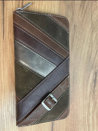 Cartera Desigual Marrón y Verde
