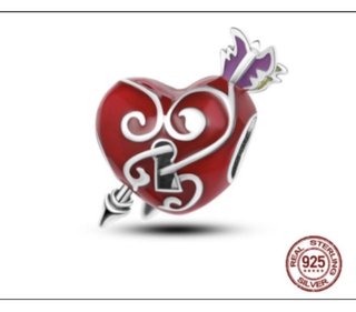 Charm Lucchetto del Cuore in Argento 925