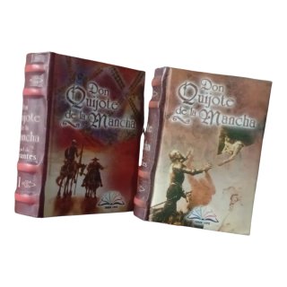 Minilibros Don Quijote de la Mancha (Tomos I y II)
