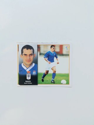 Cromo futbol en ventanilla Nadj Real Oviedo 98-99