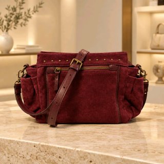 Bolso bandolera mujer ante burdeos