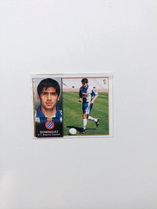 Cromo Futbol Dominguez Espanyol temporada 98 99