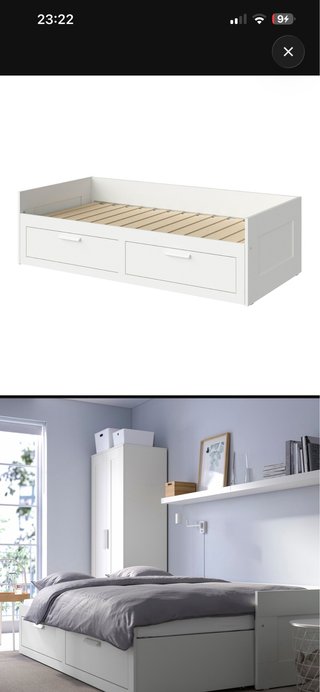 Estructura cama con 2 cajones