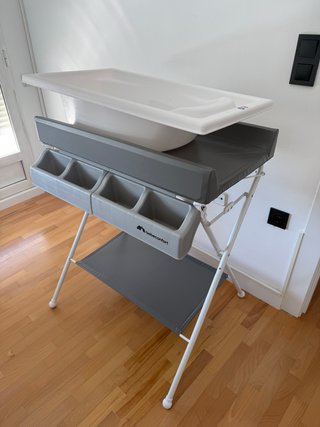 Cambiador bañera Bebeconfort gris