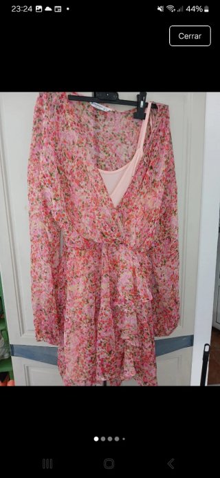 Vestido de gasa Stradivarius Talla S