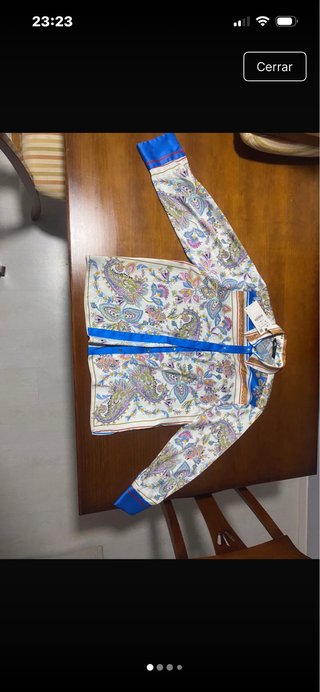 Blusa satinada estampado boho ZARA