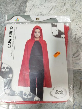 Capa de punto infantil Halloween