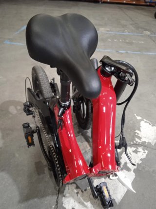 Bicicleta Eléctrica Plegable Roja