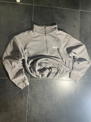 Sudadera Esenzia Gris con Cremallera