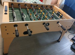Futbolín Vintage de Madera robusto.