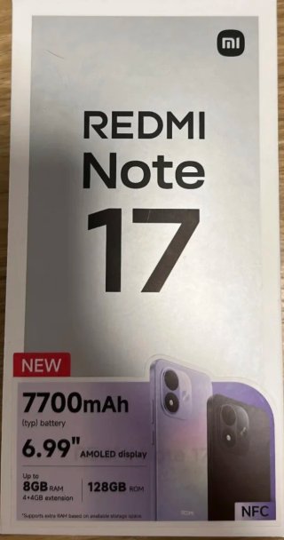 REDMI Note 17, 4+128GB, Viola.