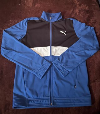 Chaqueta Deportiva Puma Azul y Negra