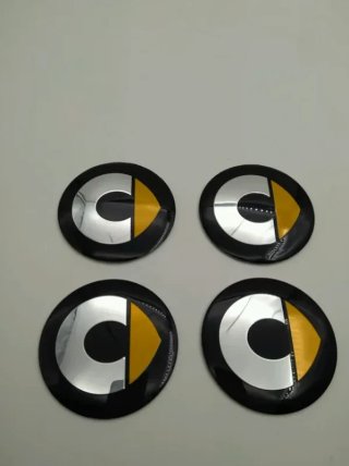 Chapas de centro de rueda Smart 56 mm