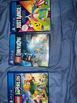Pack 3 Juegos PS4: LEGO, Just Dance
