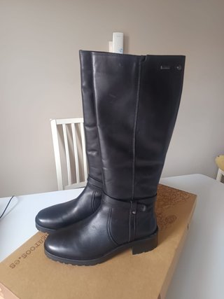 Botas Kangaroos Piel Caña Alta Negras