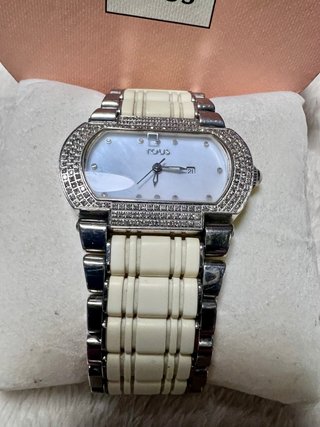 Reloj Tous Acero y Caucho Blanco