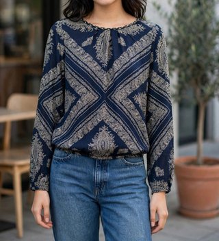 Blusa Sfera Estampada