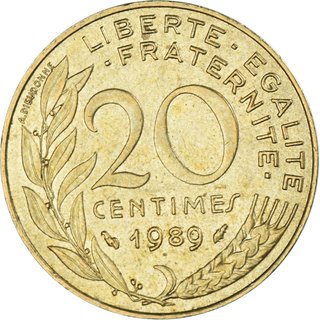 20 Céntimos Francia 1989