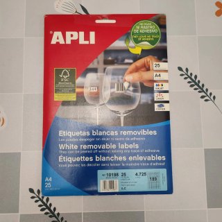 Etiquetas Removibles APLI 10198 (4.725 uds)