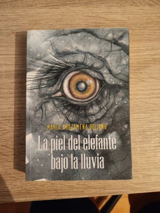 La piel del elefante bajo la lluvia