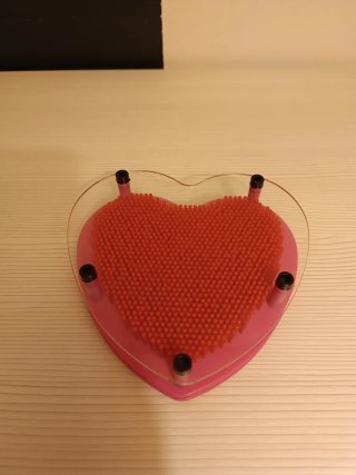 Figura Corazón con Púas Rosa y Roja