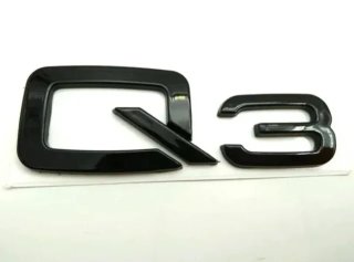 Audi Q3 logo emblema negro