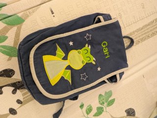 Mochila Infantil Azul con Dragon