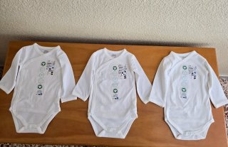 3 bodis bebé de 2-6 meses (nuevos)