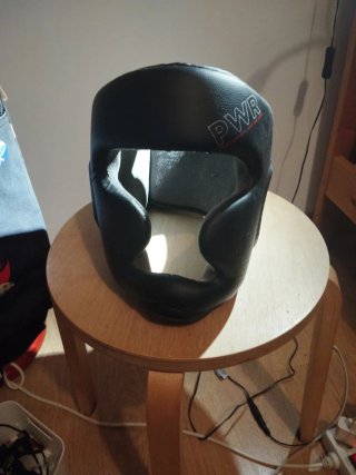 Casco Boxeo PWR Negro Decathlon