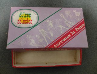 Caja antigua Turrones La Fama Jijona