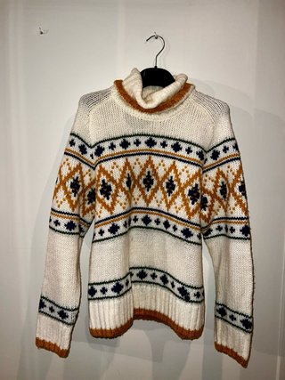 Jersey de punto con estampado geométrico